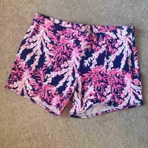 Lilly Pulitzer Womens Hazelle Stretch Shorts Beyond The Sea 29185 Size 4